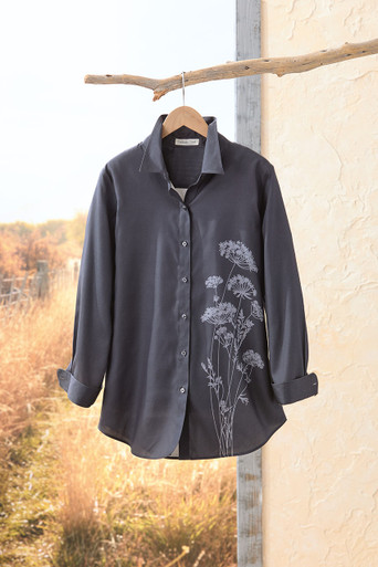 Botanical Impressions Anytime No Iron Tunic