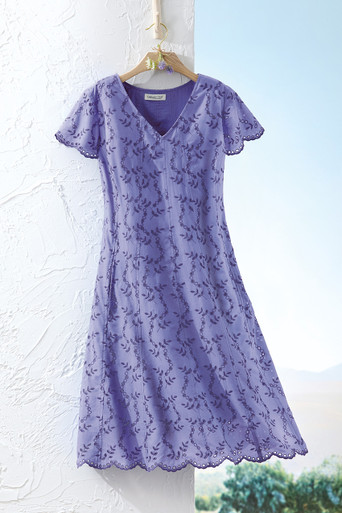 Ease and Breeze Eyelet Dress