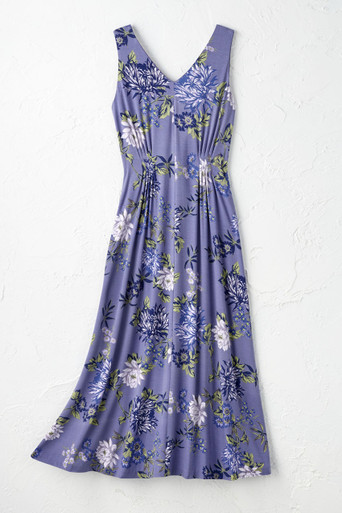 Garden Blossom Knit Maxi Dress