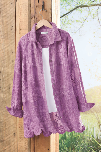 Lace Impressions Vintage-Wash Tunic