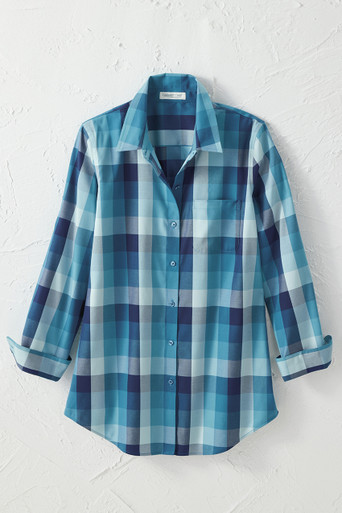 Paloma Plaid Anytime No-Iron Tunic