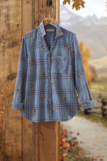 Plaid About Florals Shirt