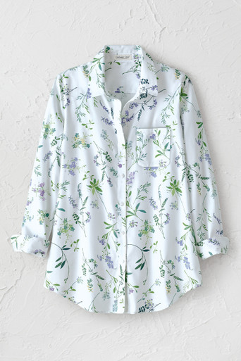 Tossed Botanicals Anytime No-Iron Tunic
