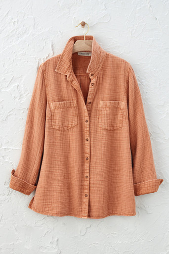 Vintage Wash Gauze Big Shirt